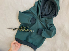 Load image into Gallery viewer, Cozy Hoodie - Pine/charcoal
